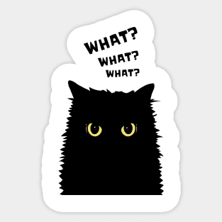 I Choose Violence Cat Sticker